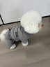 POPOCOLA小狗狗衣服羽絨秋冬季泰迪比熊雪納瑞小型犬寵物保暖棉服冬裝 灰色四腳面包服 M【建議6-8斤】 曬單實(shí)拍圖