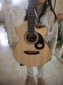 SAGA薩伽吉他云杉木SA600C原木色入門(mén)民謠40英寸初學(xué)送禮包教學(xué) 曬單實(shí)拍圖