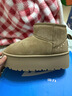 回力厚底雪地靴女款2025新款冬季加絨加厚防水鞋子女增高舒適保暖棉鞋 卡其色-底厚6cm 36 曬單實(shí)拍圖