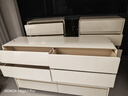 凱薩羅列  KSALOY五斗八斗柜實(shí)木柜意式極簡(jiǎn)臥室客廳輕奢床尾靠墻儲物柜高端收納柜 五斗柜+1.6米八斗柜【暖白色】 【FAS級環(huán)保+不沾指紋烤漆】 曬單實(shí)拍圖