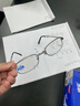 玉品堂折疊老花鏡男式方便攜帶迷你眼鏡防藍光高清耐磨耐用8201銀250度 曬單實(shí)拍圖
