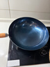 章丘鐵鍋正宗手工鍛打鐵鍋無(wú)涂層物理不粘鍋炒鍋老式家用炒菜鍋廚具輕音 標準版古法烤藍(已干燒） 34cm 曬單實(shí)拍圖