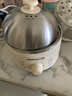 九陽(yáng)（Joyoung）蒸蛋器 煮蛋器 定時(shí) 自動(dòng)斷電安心用 小型316L不銹鋼多功能 雙層蒸煮雞蛋早餐神器ZD14-GE330 曬單實(shí)拍圖