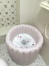 KOOCOOL自動(dòng)充氣泡澡桶大人折疊泡浴桶成人全身洗澡桶冬天家用兒童坐浴盆 云朵粉 | 智能快充【70cm標準款】 曬單實(shí)拍圖