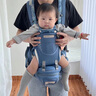 紐貝樂(lè )新生嬰兒背帶腰凳前后兩用0-36個(gè)月寶寶多功能橫抱娃神器釋放雙手 藍色【多種抱法，0-36個(gè)月適用】 均碼 曬單實(shí)拍圖