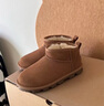 UGG秋季男女同款舒適純色基礎款短筒靴時(shí)尚休閑雪地靴1166732 CHE | 栗色 37 曬單實(shí)拍圖