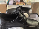 百麗男鞋緩震科技真皮正裝鞋商場(chǎng)款四季厚底休閑皮鞋7WF01AM3預售 黑色-單里 43 (265mm) 曬單實(shí)拍圖
