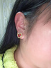 伊燦輕奢法式橄欖綠鋯石耳釘氣質(zhì)絕美高級感耳夾2025新款爆款小眾耳飾 紅色鋯石耳釘 曬單實(shí)拍圖