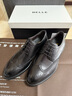 百麗（Belle）通勤商務(wù)鞋男商場(chǎng)同款真皮正裝鞋純色系帶7TN01AM3預售 黑色 39 (245mm) 曬單實(shí)拍圖