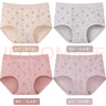 恒源祥媽媽內褲女純棉抗菌中老年人高腰大碼200斤胖mm短褲頭全棉 【4條裝】花朵款(膚色+銀灰+豆沙+繡紅) XXL/180 曬單實(shí)拍圖