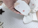 湯尼倍兒【馬上有錢(qián)】新生兒護腳套馬年初生寶寶護腳嬰兒軟底腳套 杏色 0-6個(gè)月 曬單實(shí)拍圖