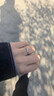 中國珠寶 純銀莫比烏斯情侶戒指男女結求婚對戒表白紀念日生日禮物送女友 曬單實(shí)拍圖