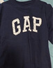 GAP男女裝2025春季新款純棉發(fā)泡印花logo短袖T恤休閑上衣724909 海軍藍 L (175/96A) 亞洲尺碼 【偏大，建議拍小一碼】 曬單實(shí)拍圖