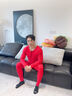 鴨鴨（YAYA）【鴻運禮盒】本命年紅色保暖內衣男德絨發(fā)熱秋衣秋褲套裝結婚喜慶 曬單實(shí)拍圖