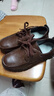 西域駱駝（VANCAMEL）皮鞋男秋季真皮商務(wù)透氣防臭休閑鞋頭層牛皮牛筋底防滑耐磨爸爸鞋 棕色系帶 42 曬單實(shí)拍圖