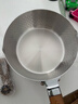三四鋼雪平鍋316L不銹鋼奶鍋輔食小鍋湯泡面煮鍋20cm食品級一體成型加厚 曬單實(shí)拍圖