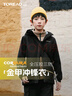 探路者（TOREAD）旗艦 兒童機能三合一沖鋒衣男女中大童裝秋冬套絨外套 暗夜黑 170 曬單實(shí)拍圖