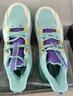 鴻星爾克（ERKE）童鞋兒童籃球鞋25年春季男中大童綁帶緩震球鞋碧池藍/信號紫36 曬單實(shí)拍圖
