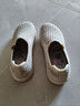 維致老北京布鞋女單鞋軟底一腳蹬媽媽鞋厚底防滑休閑鞋女米白色  36 曬單實(shí)拍圖