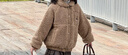 Mucmukn木可【布朗小熊】3M新雪麗棉雙面穿毛絨外套棉衣女童冬季新款 咖色 120 cm 曬單實(shí)拍圖