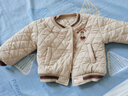 贏(yíng)一貝（Yingyibei）寶寶棉襖童裝嬰兒棉服加絨冬裝女童衣服加厚秋冬棉衣兒童外套冬季 卡其色 100 曬單實(shí)拍圖