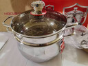 好廚夫304不銹鋼加厚雙層湯鍋家用燉鍋大容量蒸鍋蒸籠屜爐灶通用不粘鍋 雙層蒸湯鍋[304加厚] 26cm 8L 曬單實(shí)拍圖