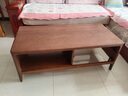 源氏木語(yǔ)實(shí)木茶幾小戶(hù)型客廳北歐茶臺橡木現代簡(jiǎn)約原木茶桌 胡桃色1.2茶幾(1200*560*450mm) 整裝 曬單實(shí)拍圖