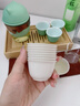 京悠雨稻殼一次性茶杯加厚可降解功夫茶杯家用待客茶杯品茶杯耐高溫 稻香茶杯【1包50個(gè)】 曬單實(shí)拍圖