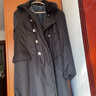 防水長(cháng)款軍大衣冬季民政救災防寒服東北大棉襖加絨加厚迷彩棉大衣 黑色棉大衣【加絨防水】 均碼 建議130-200斤 曬單實(shí)拍圖