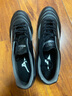 美津濃（MIZUNO）MORELIA II CLUB AS (Short Tongue/MS-044)經(jīng)典寬楦足球鞋 03/黑色/銀色/灰色 44.5 (290mm) 曬單實(shí)拍圖