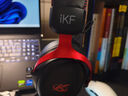 iKF V11 Pro7.1四模無(wú)線(xiàn)游戲耳機頭戴式7.1環(huán)繞音效藍牙有線(xiàn)電競專(zhuān)用三角洲FPS無(wú)畏契約辨位 黑紅色 曬單實(shí)拍圖
