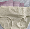 都市麗人A類(lèi)棉女士?jì)妊澟?00%純棉10A抑菌中腰女生三角褲獨立包裝4條L 曬單實(shí)拍圖