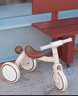 kidpop兒童三輪車(chē)腳踏車(chē)1-4歲遛娃神器寶寶手推車(chē)滑行車(chē) 周歲禮物冬雪白 曬單實(shí)拍圖