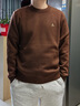 Navigare意大利小帆船磨毛休閑毛衣男2025秋季新款內里保暖老錢(qián)風(fēng)針織衫 焦糖咖啡棕 M 曬單實(shí)拍圖
