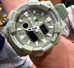 卡西歐（CASIO）G-SHOCK 炫彩運動防水防震男表經典小方塊日韓手表送男友禮物 GAX-100CSB-3APR嫩綠色 曬單實拍圖