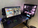 MATTE MAISA電動(dòng)升降桌家用智能可升降網(wǎng)紅游戲電競桌子雙人大尺寸臺式電腦桌 未來(lái)-碳纖維黑-RGB燈雙電機-送貨 100x60x0cm 曬單實(shí)拍圖
