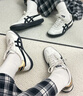Onitsuka Tiger鬼塚虎男女款復(fù)古德訓(xùn)鞋輕便透氣運(yùn)動(dòng)休閑板鞋TOKUTEN 1183B938 白色/黑色 40.5 曬單實(shí)拍圖