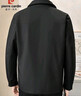 皮爾卡丹（pierre cardin）外套男春秋季潮流翻領(lǐng)休閑工裝夾克男士外穿衣服男裝 黑色 L  曬單實(shí)拍圖