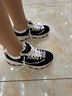 斯凱奇（Skechers）奧利奧熊貓鞋丨老爹鞋男女經(jīng)典黑白復古秋冬輕便潮流增高運動(dòng)休閑 男款-BKW/黑色/白色 43 曬單實(shí)拍圖