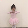 舞東方兒童舞蹈服女童長(cháng)袖芭蕾舞裙秋冬練功衣跳舞紗裙幼兒中國舞蓬蓬裙 淺粉色 105碼(身高101-105厘米) 曬單實(shí)拍圖