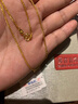 菜百首飾 黃金項鏈 足金時(shí)尚肖邦 女士項鏈 素鏈 鎖骨鏈  計價(jià) HJ 足金 約2.37g 約45cm 曬單實(shí)拍圖