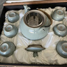 靈青坊青瓷大容量功夫茶具套裝家用客廳沏茶壺陶瓷整套提梁壺大號泡茶壺茶杯禮盒裝復古哥窯冰裂紋涼茶涼水壺 哥窯粉青套裝（一壺六杯） 曬單實(shí)拍圖