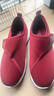 回力女鞋媽媽鞋女中老年人魔術(shù)貼健步鞋軟底舒適休閑加寬布鞋子女 酒紅色【魔術(shù)貼款】 38 曬單實(shí)拍圖
