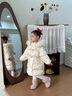 G.duck小黃鴨童裝女童羽絨服2024新款洋氣冬季女寶寶加厚中長(cháng)款兒童冬裝 淺黃色2569 100 建議2~3歲【 90-100cm】cm 曬單實(shí)拍圖