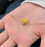 老廟黃金蓮花吊墜好運蓮蓮項鏈足金掛墜送女朋友老婆新年禮物 足金吊墜約0.26g+禮盒-小版 曬單實(shí)拍圖