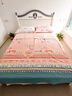 羅萊兒童印第安旅行女孩A類(lèi)全棉磨毛四件套秋冬床上雙人1.5米床200*230 曬單實(shí)拍圖
