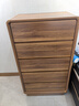 雷勒（rayle）斗柜臥室靠墻簡(jiǎn)約置物柜大容量收納柜床尾柜抽屜實(shí)木框五斗櫥儲物 【DF661WD】落地五斗65*40*110.8 上門(mén)安裝 曬單實(shí)拍圖