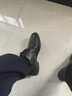 百麗男鞋商務(wù)正裝皮鞋休閑增高軟底真皮鞋A0917 黑色-內增高 39 曬單實(shí)拍圖