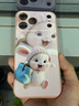 品盟 適用于蘋(píng)果17/16promax手機殼iPhone15鏡頭圈保護套防摔防指紋硅膠軟殼個(gè)性卡通兔子男女款手 粉帽兔（單殼） 蘋(píng)果17promax 曬單實(shí)拍圖