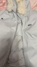 F426【趙露思許妍同款】90絨加厚大毛領(lǐng)工裝派克連帽羽絨服 白灰色 XL 曬單實(shí)拍圖